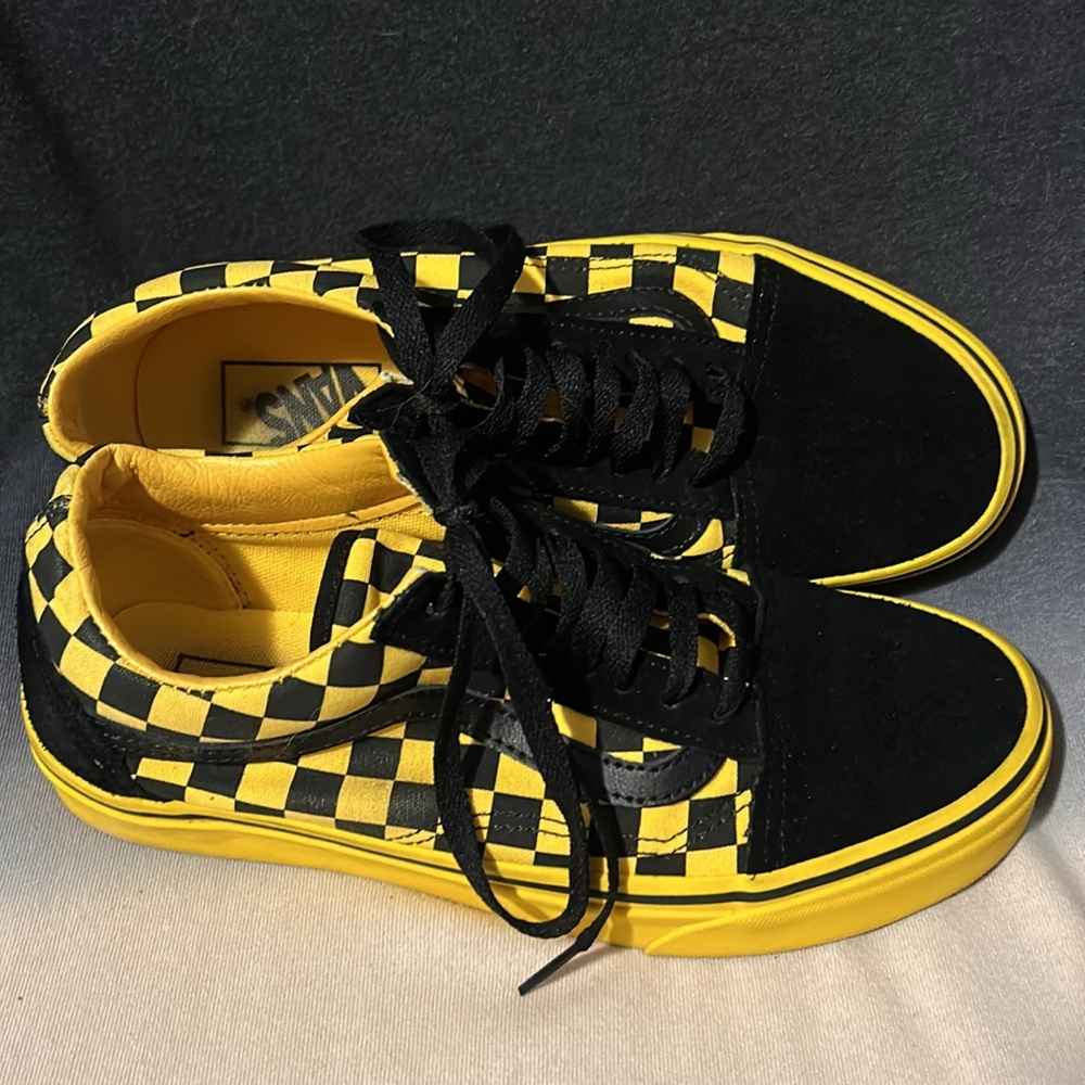 Vans Yellow/Black Checker Old Skool